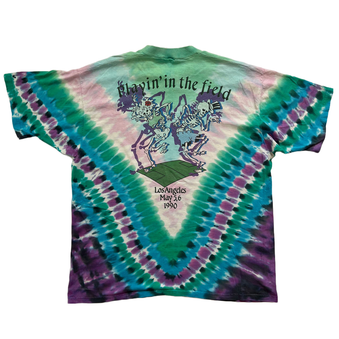 Vintage 1990 Grateful Dead Playing in The Field Los Angeles Tour T-shirt. XL