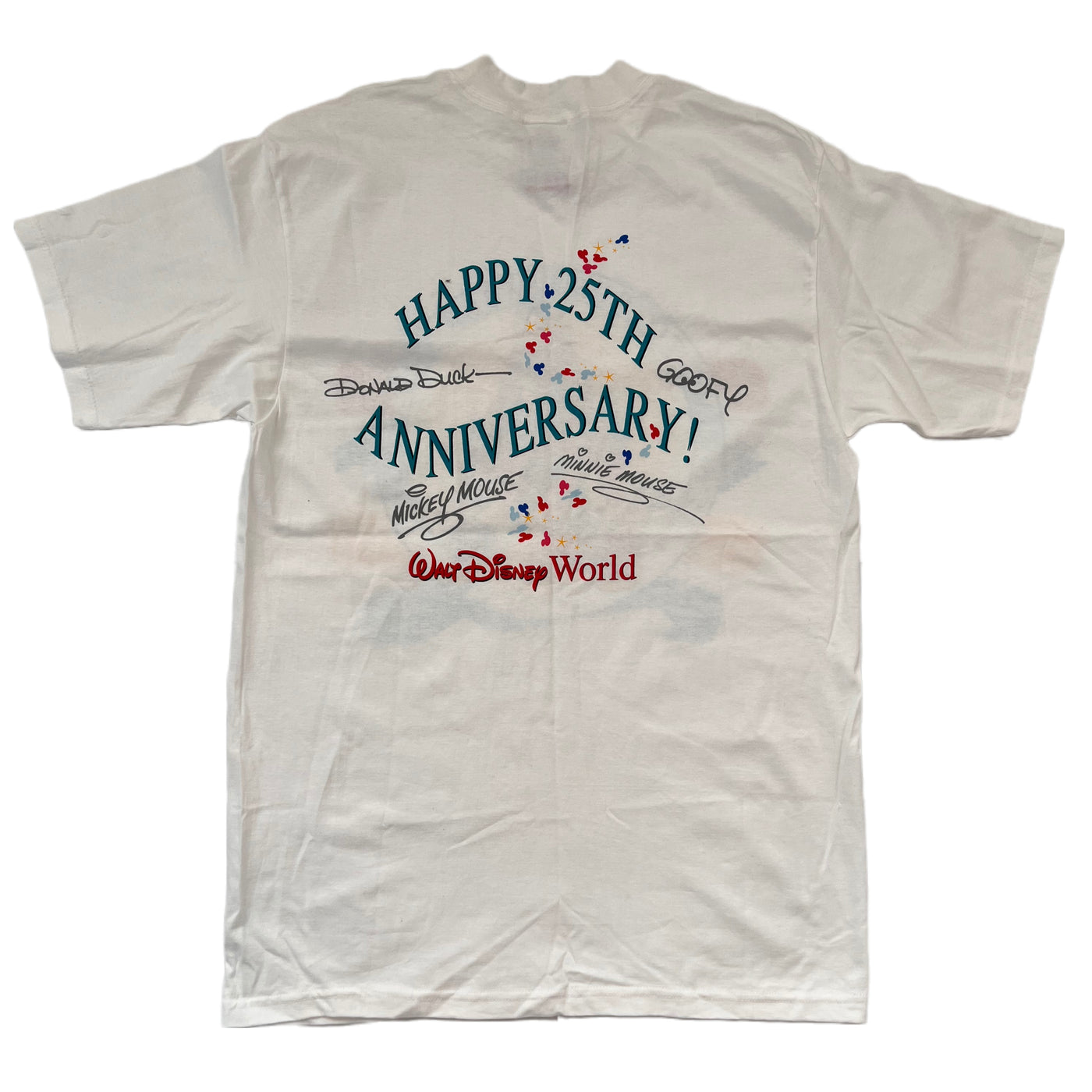 Vintage 90s Disney World 25th Anniversary T-shirt. New without tag. XL