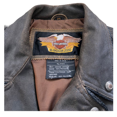 Rare Vintage Harley Davidson Billings Leather Jacket.