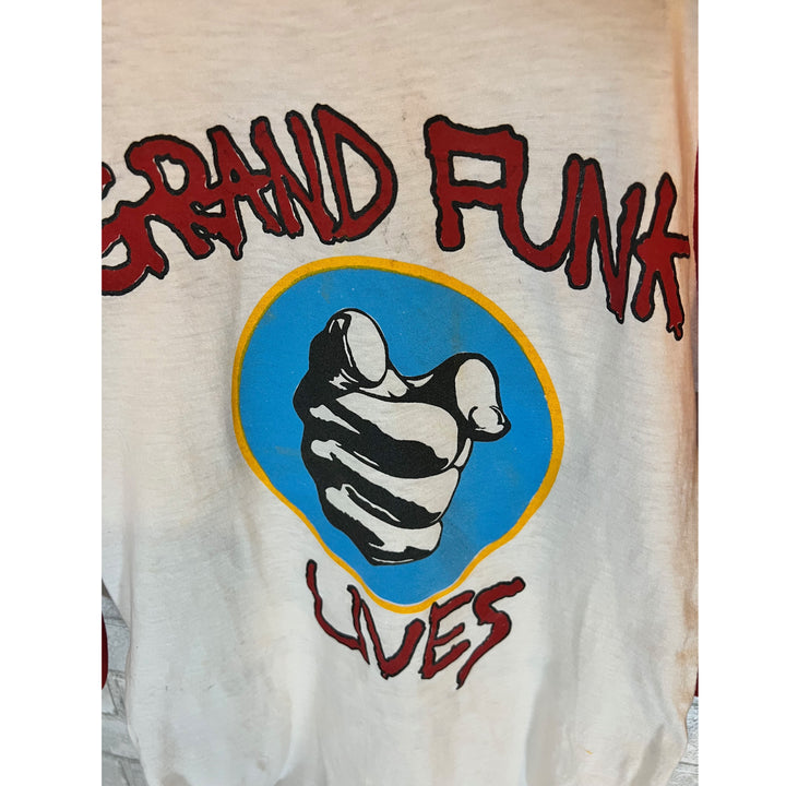 Rare 80s Vintage Grand Funk Railway Lives. The American Band Tour T-shirt 81-82. Medium