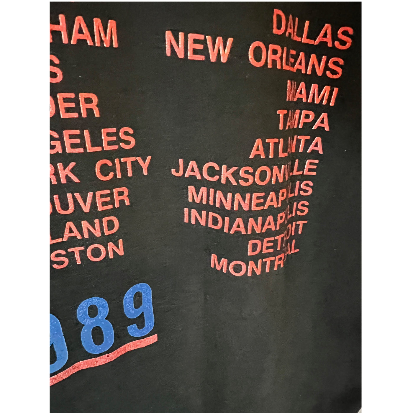 Vintage Rolling Stones 89 The North American Tour T-shirt. XL