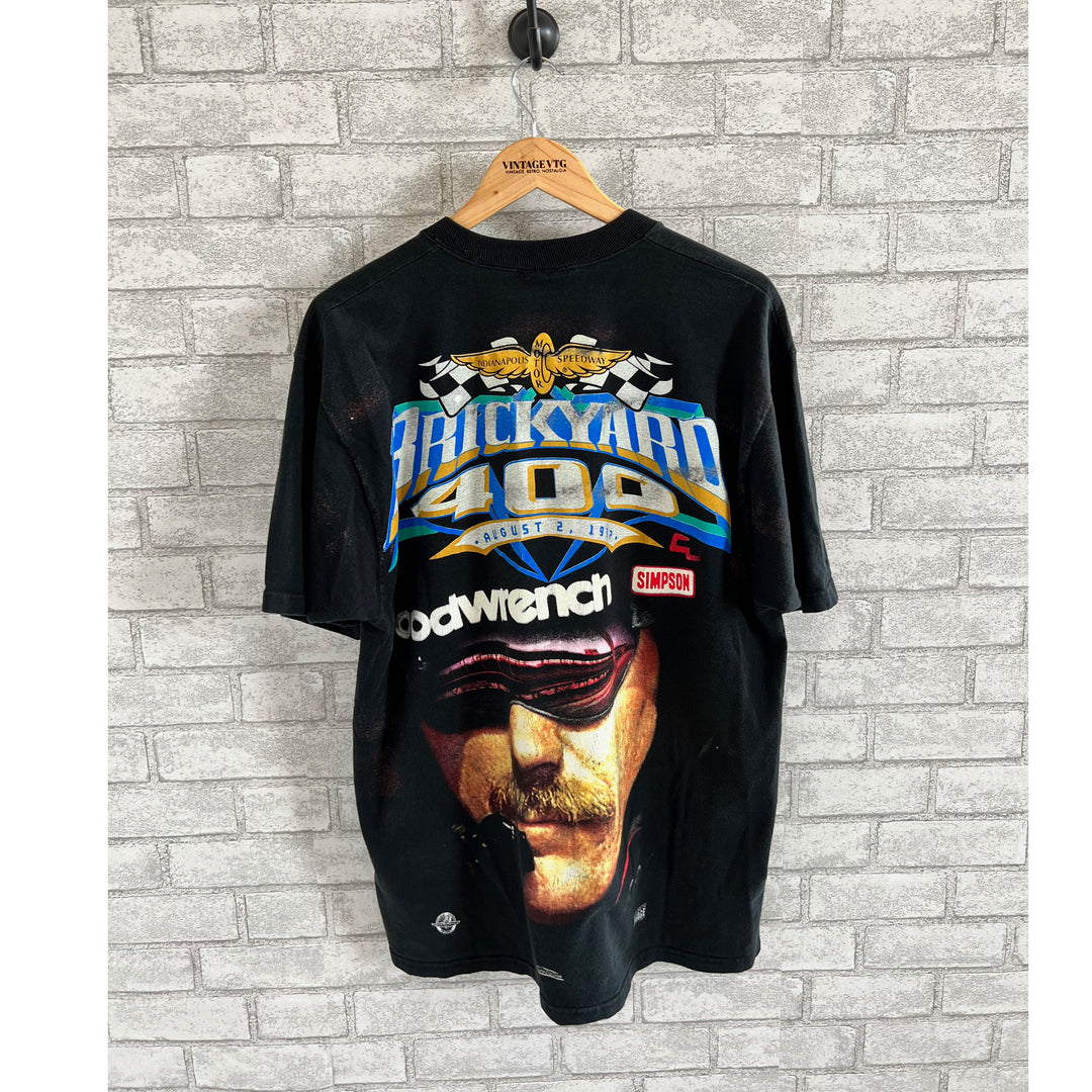 Vintage 1997 Dale Earnhardt Nascar Brickyard 400 T-shirt