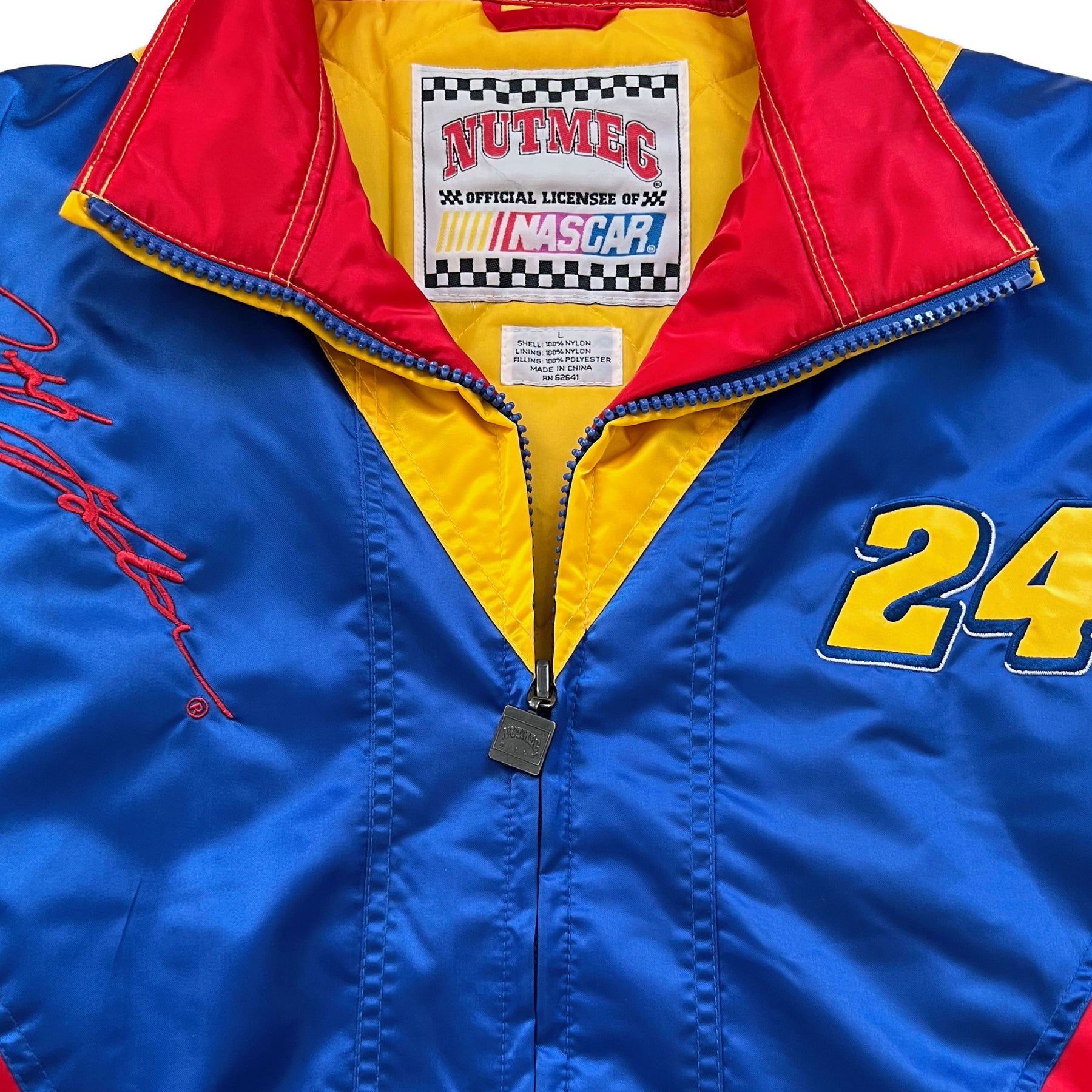 Vintage Nutmeg Nascar No. 24 Jeff Gordon Jacket. Large