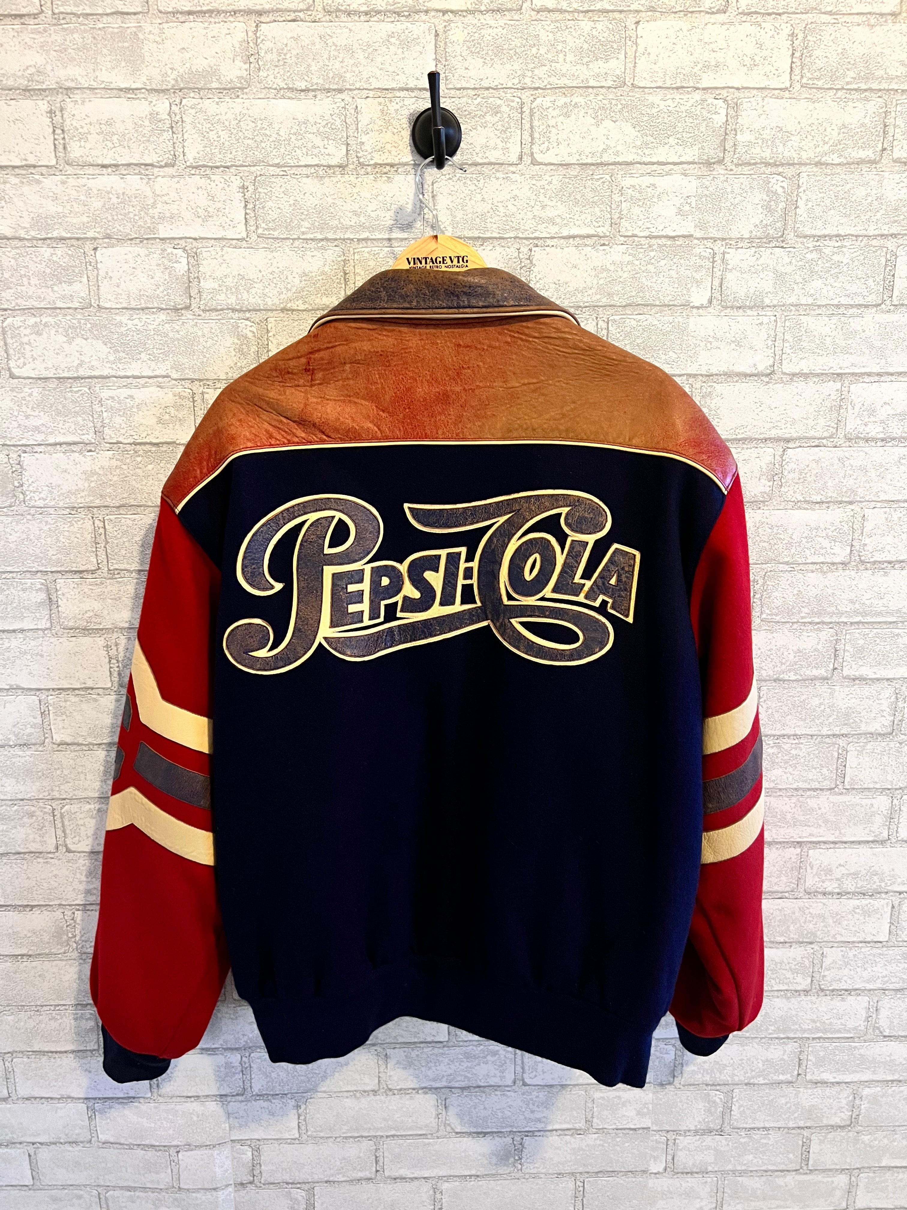 Rare vintage Jeff Hamilton Pepsi Cola wool varsity letterman