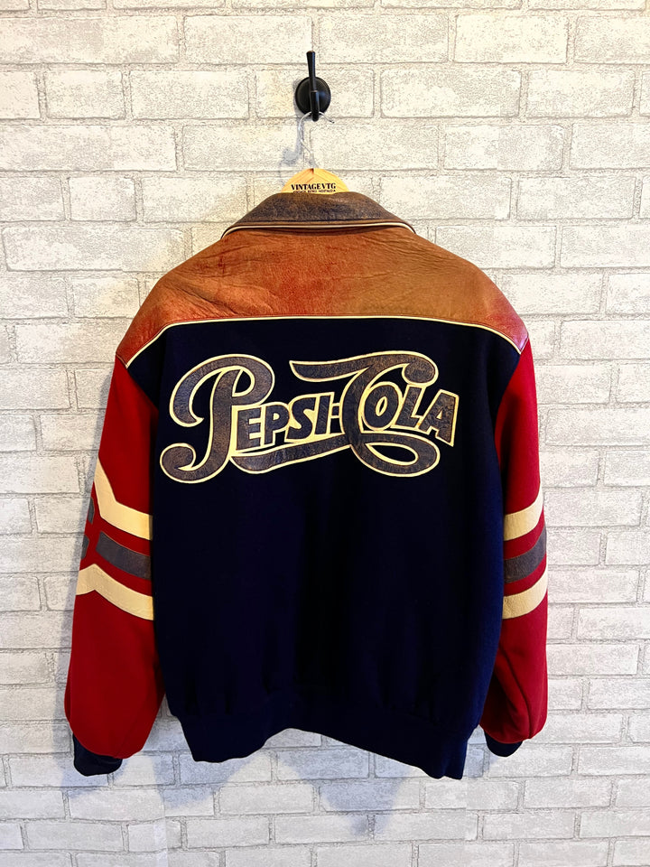 Rare vintage Jeff Hamilton Pepsi Cola wool varsity letterman Jacket. XL