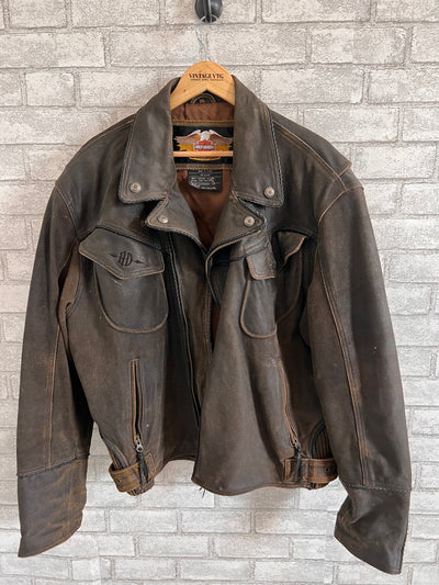 Rare Vintage Harley Davidson Billings Leather Jacket.
