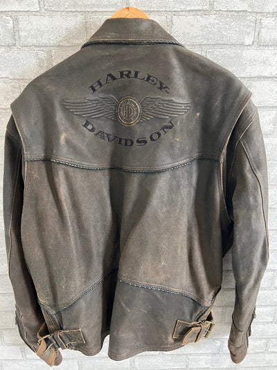Rare Vintage Harley Davidson Billings Leather Jacket.