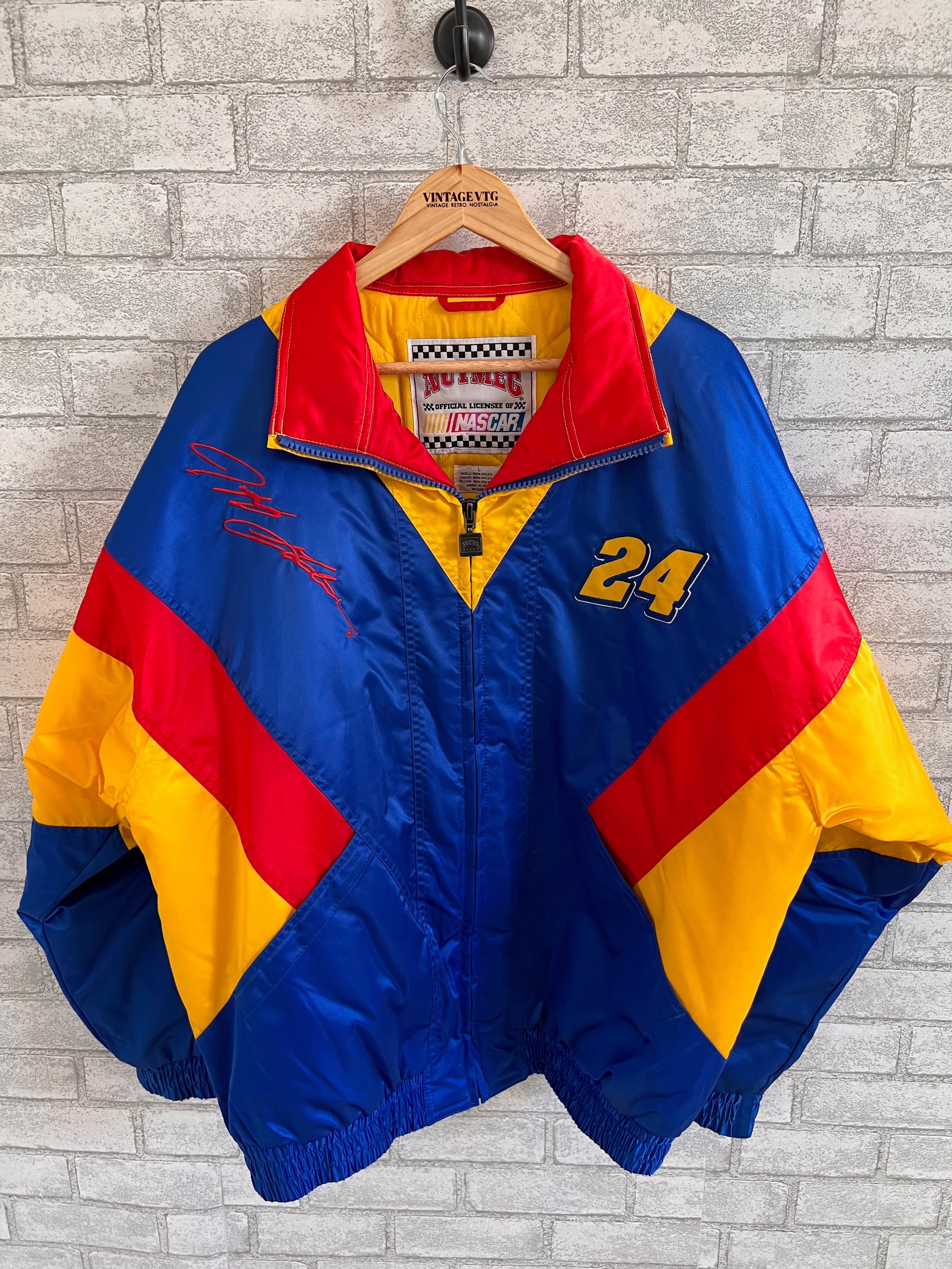 Vintage Nutmeg Nascar No. 24 Jeff Gordon Jacket. Large Vintage VTG