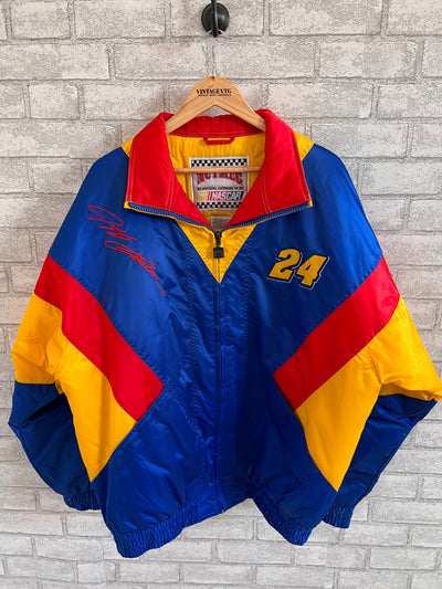 Vintage Nutmeg Nascar No. 24 Jeff Gordon Jacket. Large