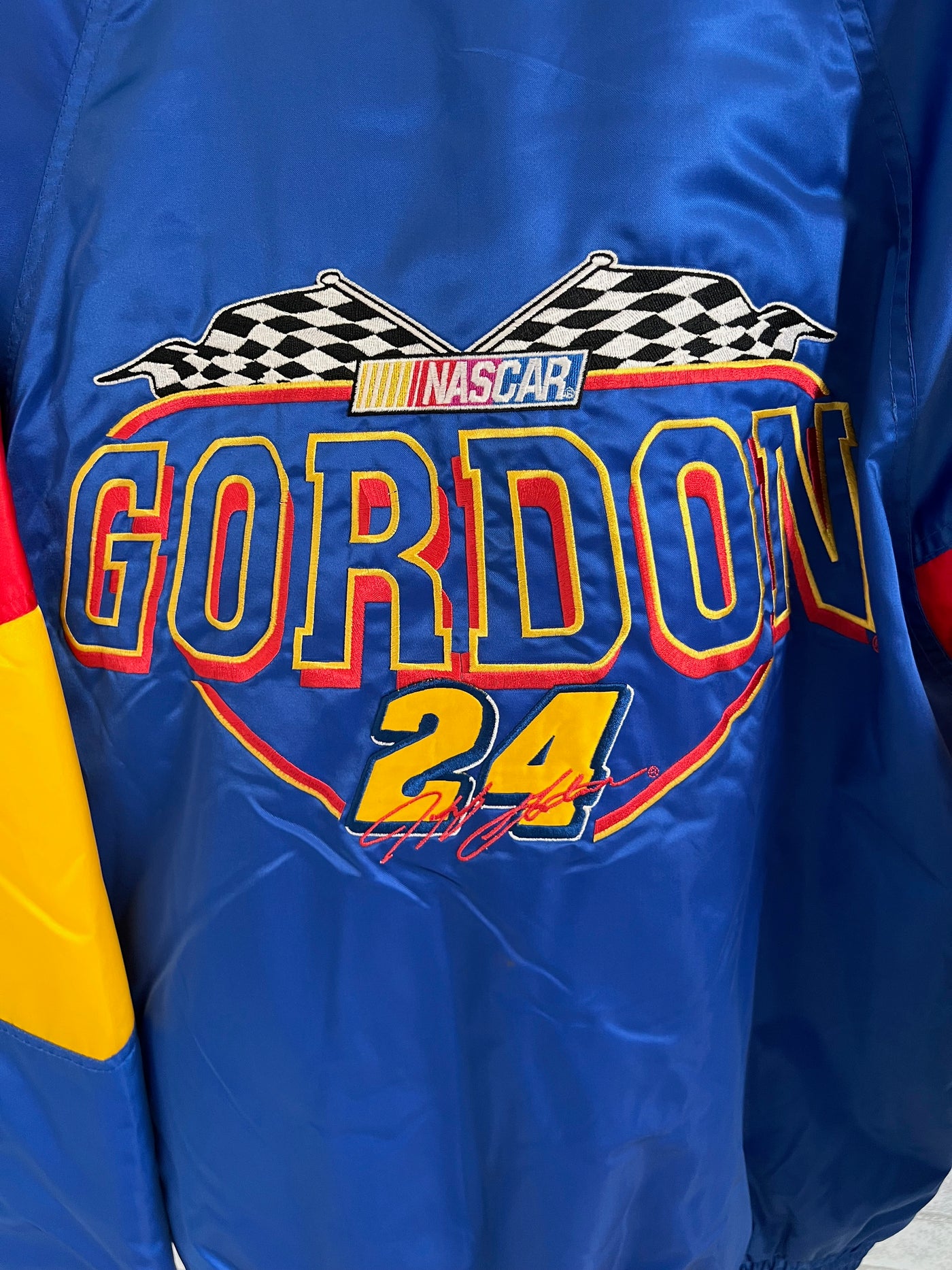 Vintage Nutmeg Nascar No. 24 Jeff Gordon Jacket. Large