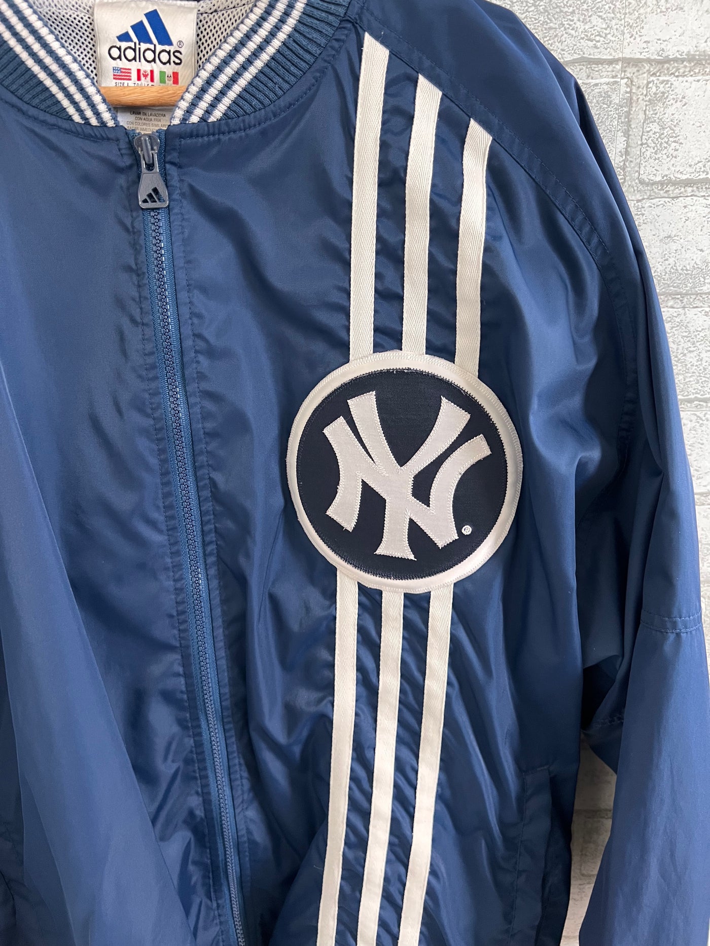 Vintage Adidas X NY Yankees Windbreaker Jacket. Large