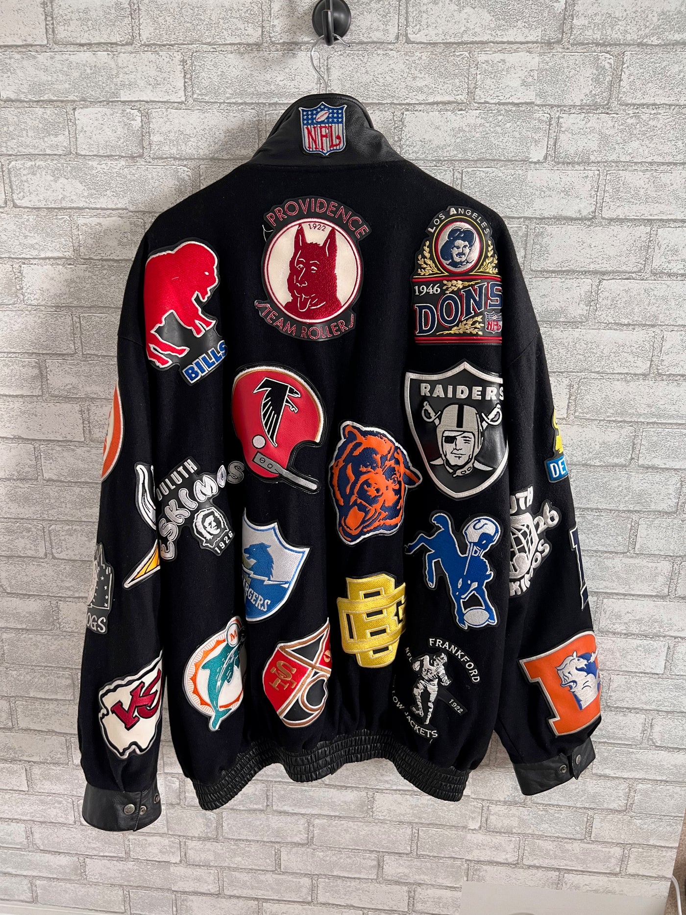 Reebok, Jackets & Coats, Jeff Hamilton Nfl Patch Jacket