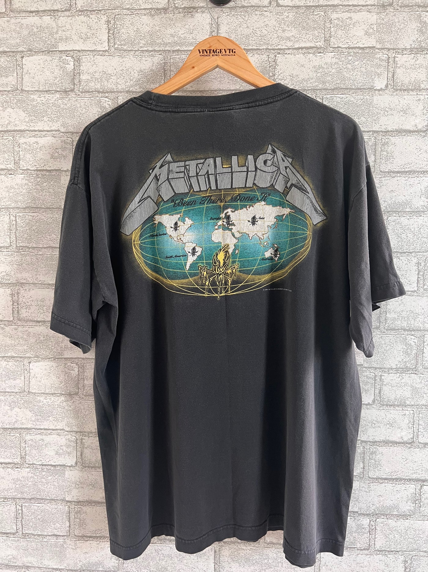 Rare Vintage Metallica 1994 Metallica "Been There Done That" Shirt. XL