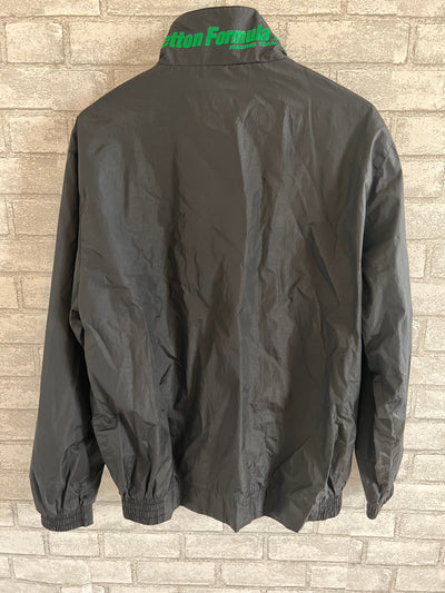 Vintage Benetton Formula 1 Racing Team Black Windbreaker Jacket. Large