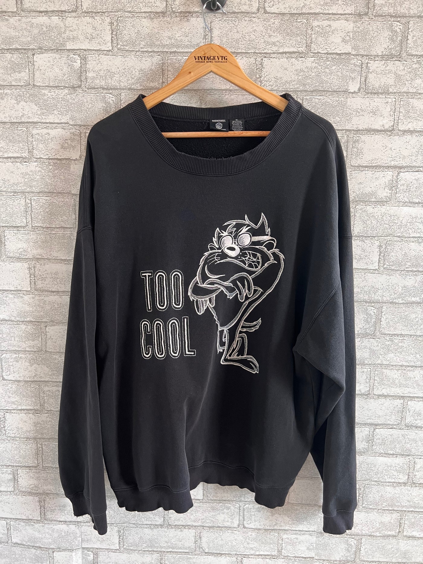 Vintage 90's TAZ Too Cool Sweatshirt. XL