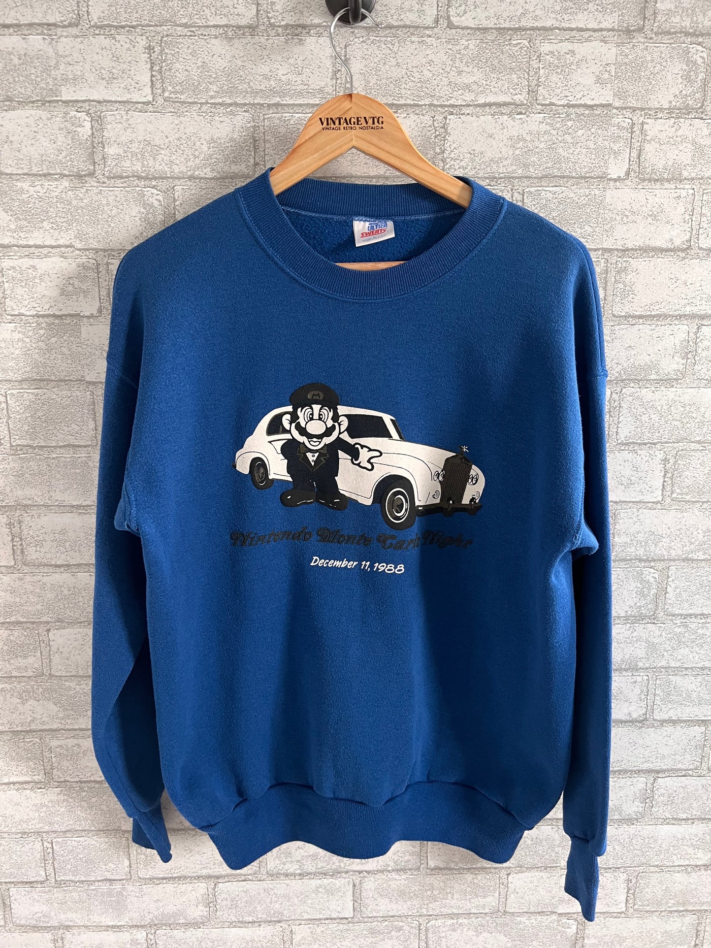 Vintage Ultra Sweats Vintage 80's Nintendo Super Mario Sweatshirt. Large