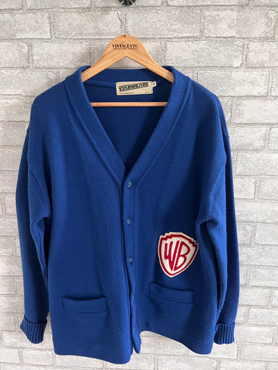 Vintage WB Cardigan sweater. Blue