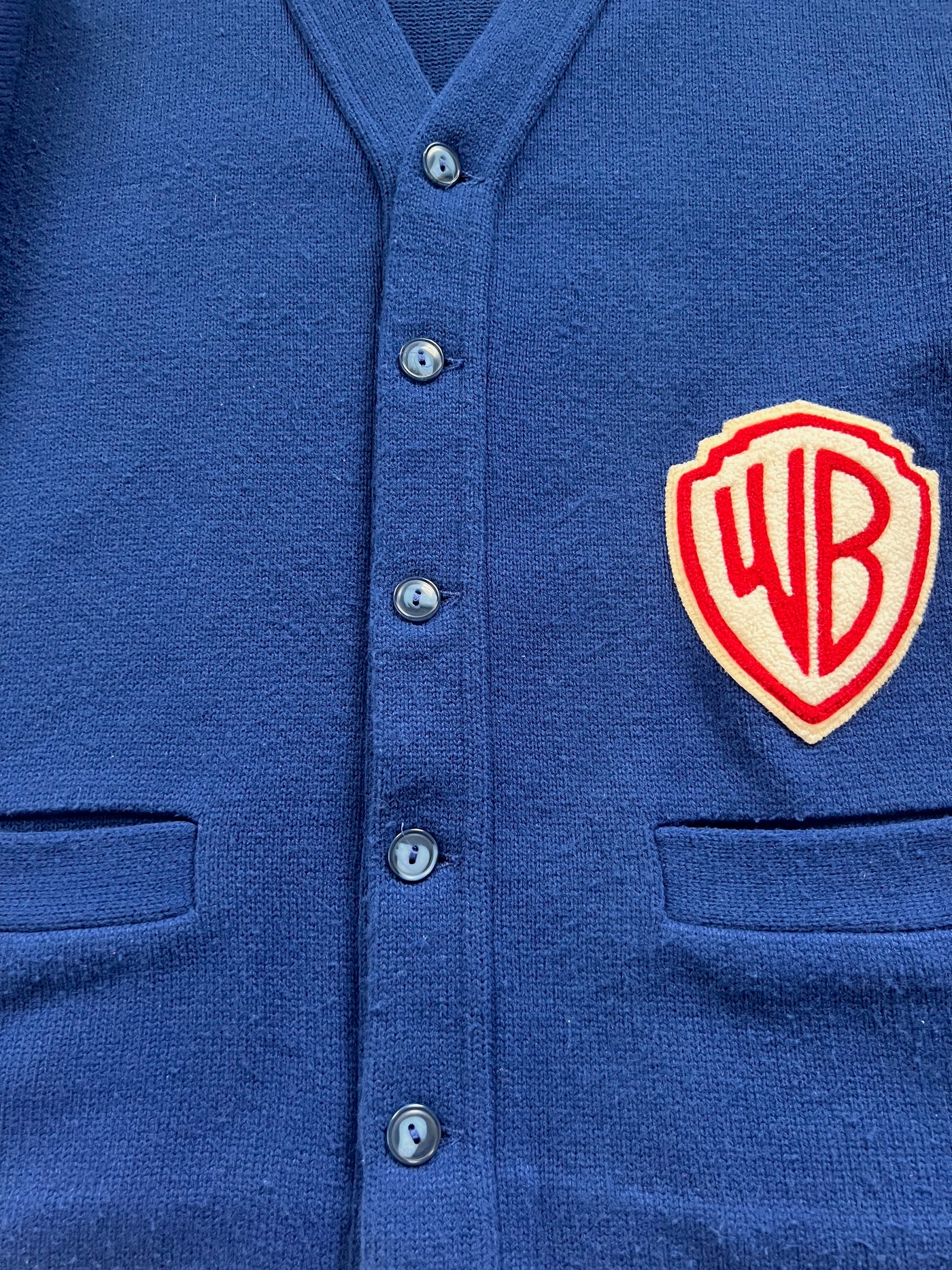 Vintage WB Cardigan sweater. Blue