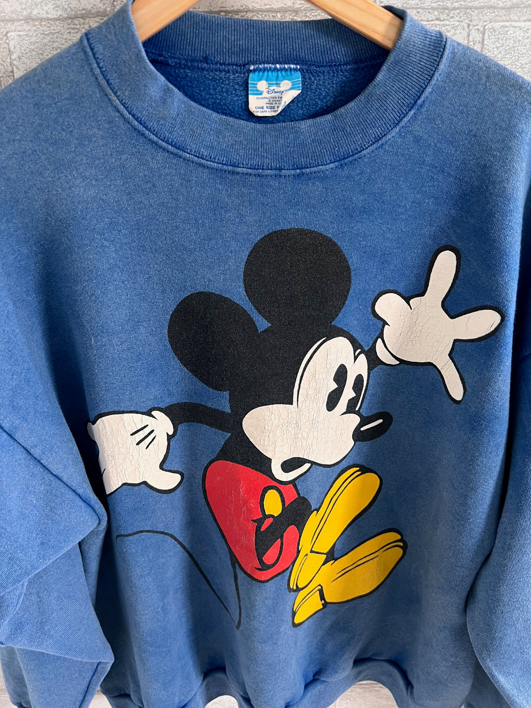 Rare Vintage Disney Blue One size fits all tag.