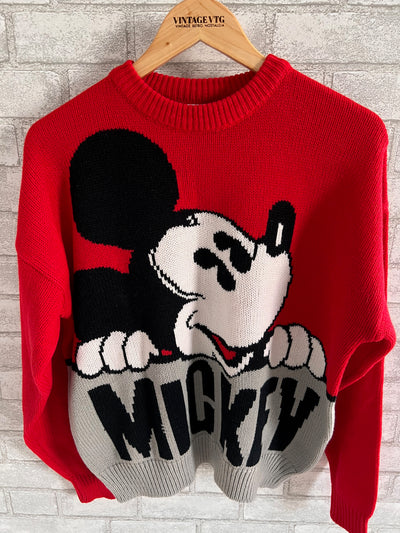 Vintage Mickey & Co. by J.G. Hook Mickey Mouse Knitted Sweater
