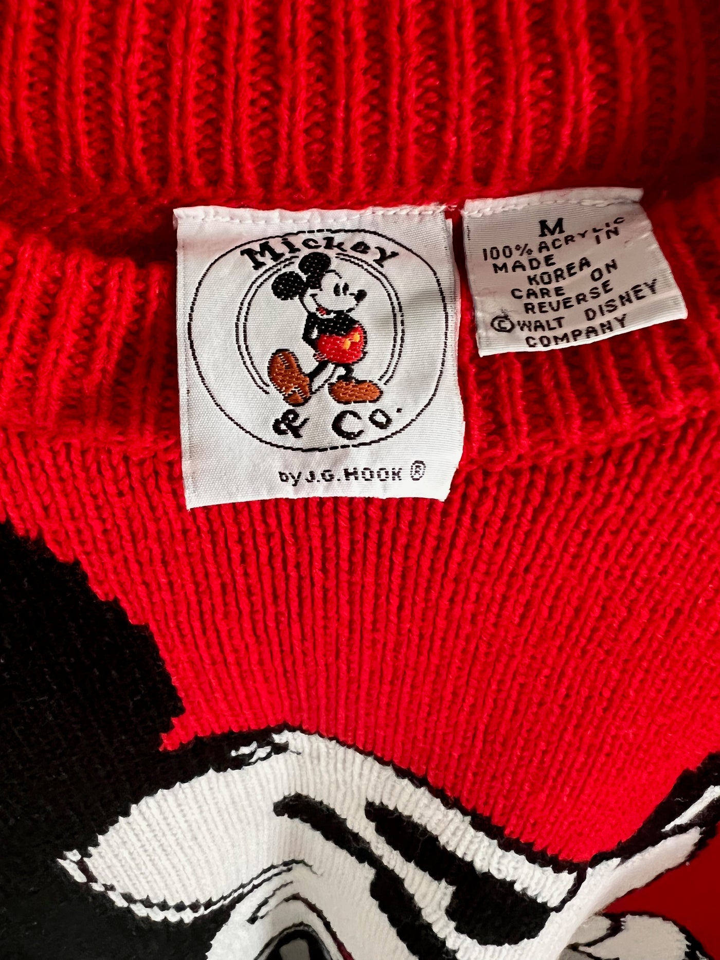 Vintage Mickey & Co. by J.G. Hook Mickey Mouse Knitted Sweater