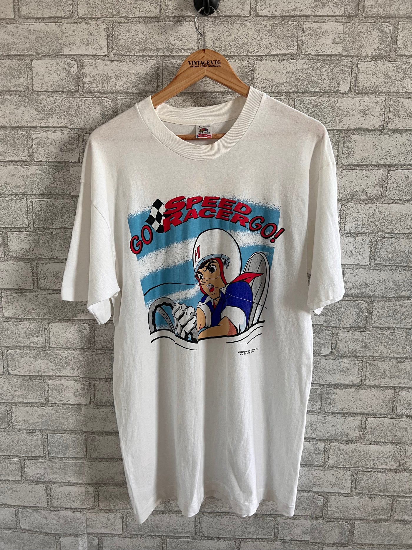 Rare Vintage 1992 Stanley Desantis Go Speed Racer Go Shirt. Large