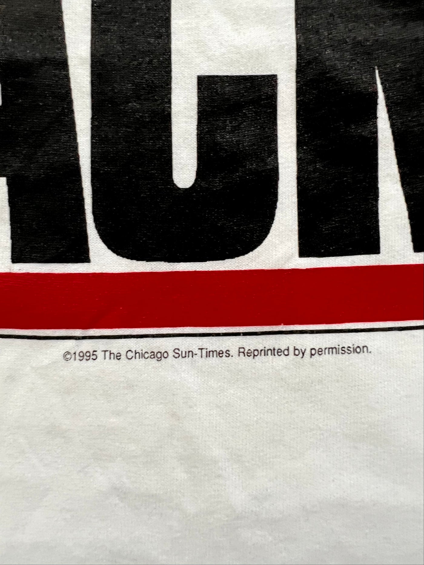 Rare Vintage 1995 Chicago Sun-Times Michael Jordan I'm Back White T-Shirt. XL.  New without tag
