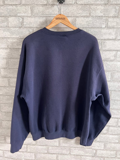 Rare 90s Blue Donald Duck Daisy Disney American Originals Crewneck Sweatshirt. Large