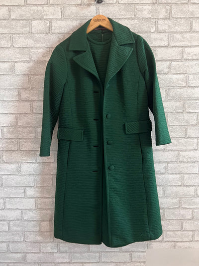 Vintage Roberta Lee 60's 70's 2 Piece Green Dress and Jacket
