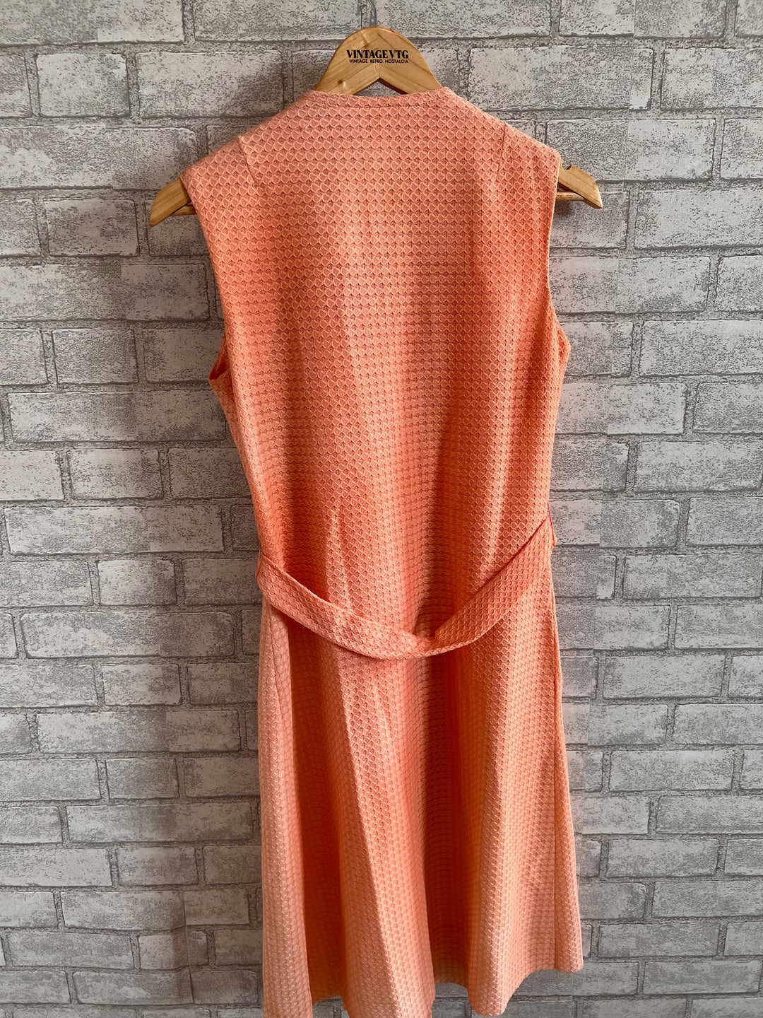 Vintage R&K Originals Double breasted Peach Dress