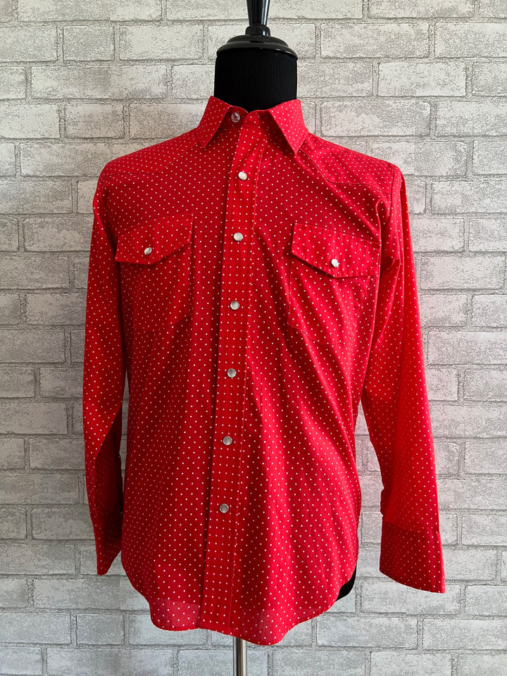 Vintage 70's Red Malco Modes Button Up Shirt