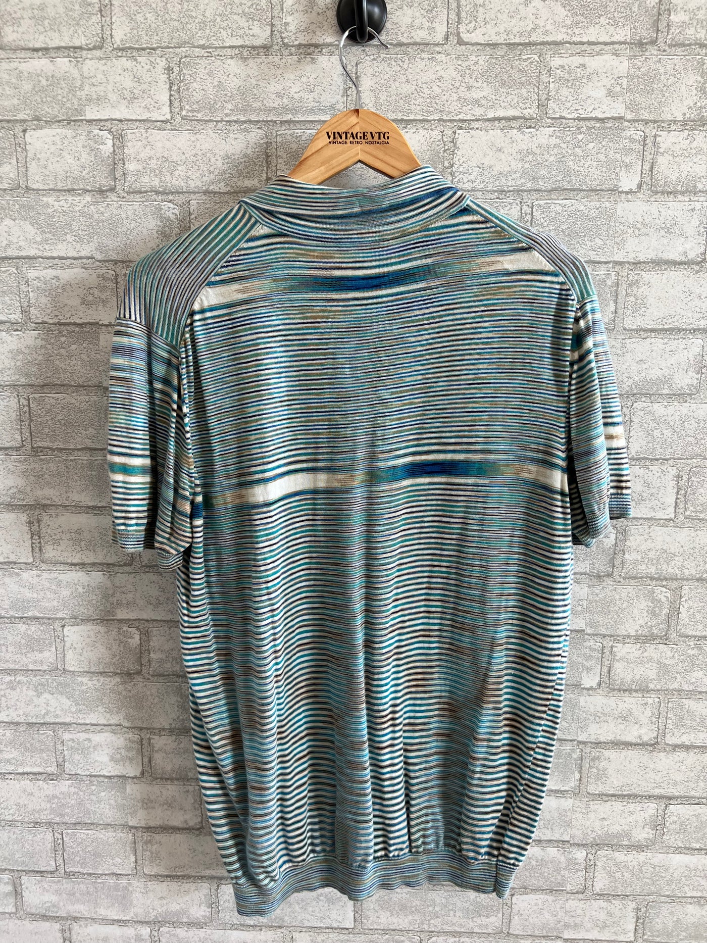 Vintage Missoni Teal Polo Shirt