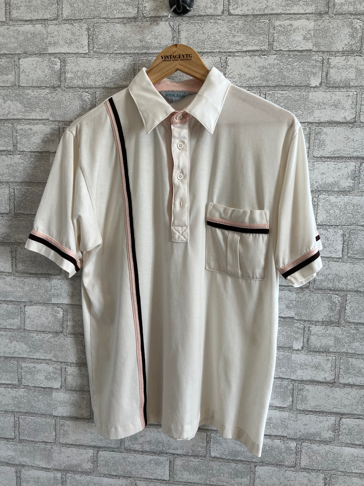 Vintage Royale-Air Cream Polo Shirt.