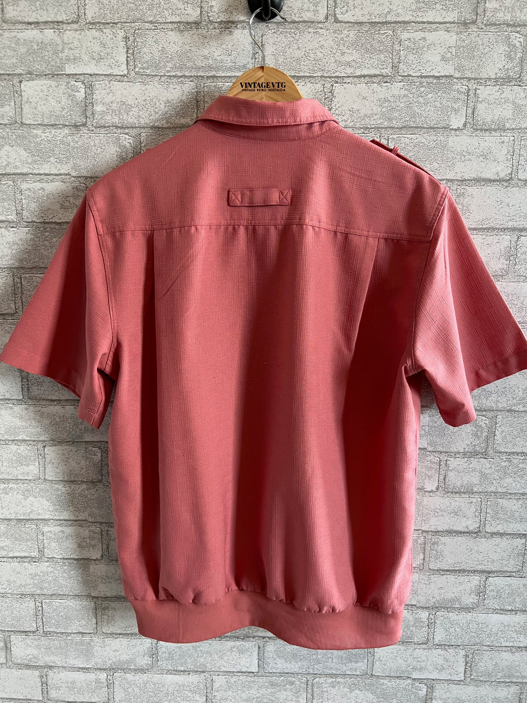 Vintage John Blair Polo Salmon Shirt.