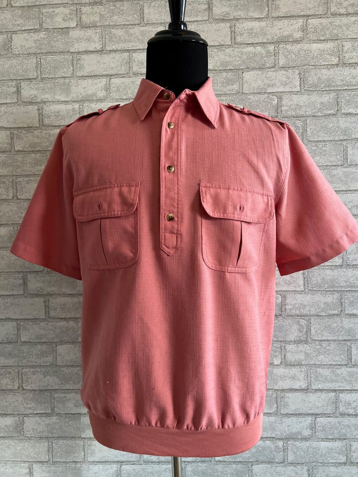 Vintage John Blair Polo Salmon Shirt.