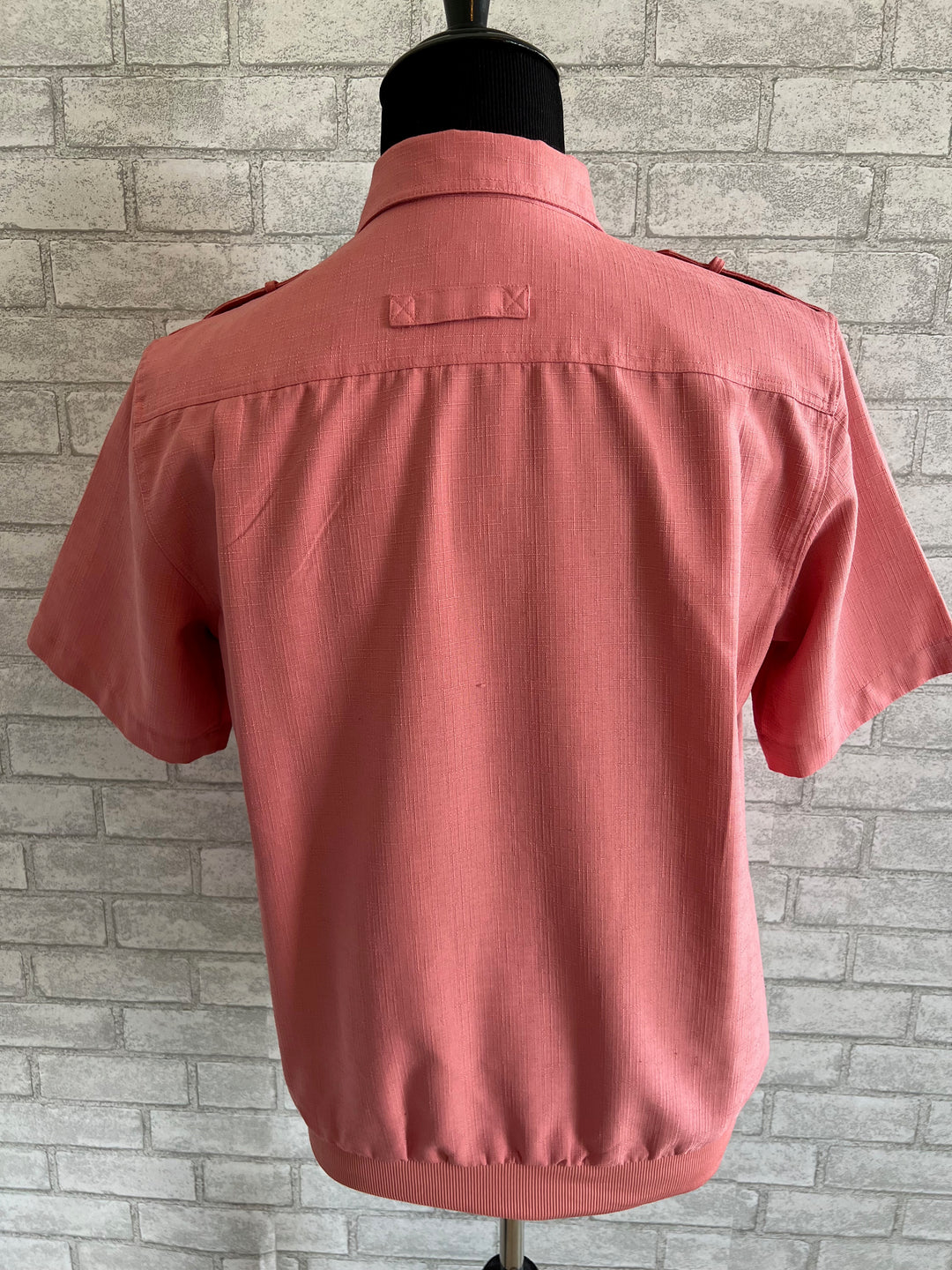 Vintage John Blair Polo Salmon Shirt.