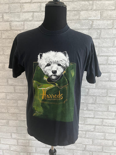 Vintage 90s Harrods Knightbridge T-shirt.  Large