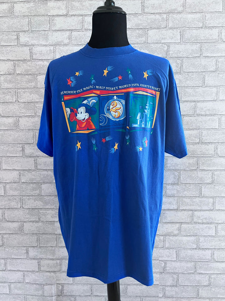 Vintage 90s Disney World 25th Anniversary T-shirt. New without Tag