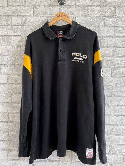 Vintage Ralph Lauren Polo Jeans long sleeve RL 67 Rugby Sweatshirt.