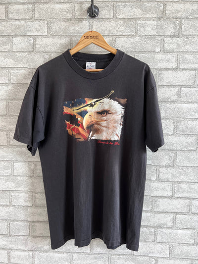 Vintage Eagle Born To Be Free. Single Stitch