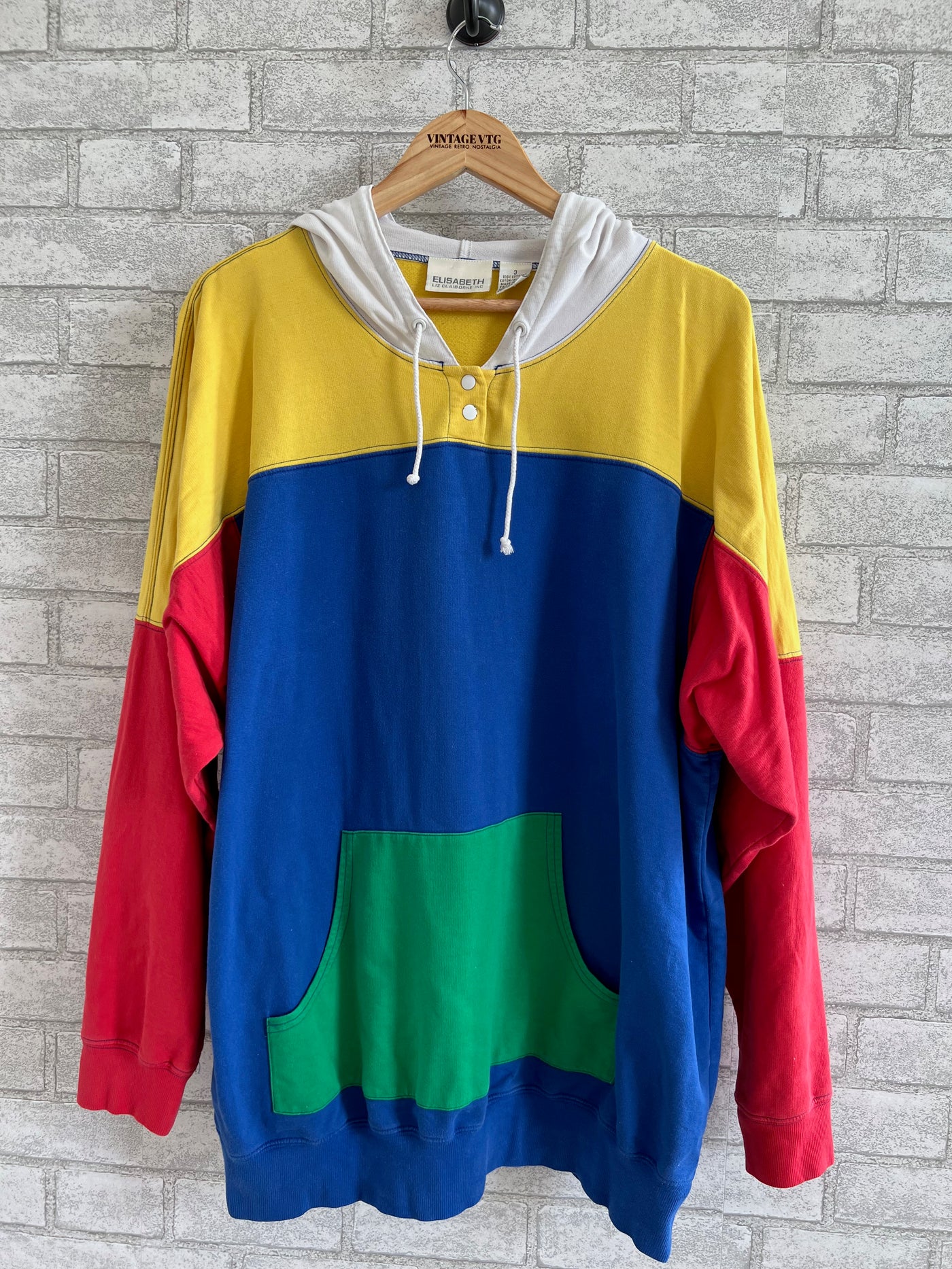 Vintage 90's Elisabeth Liz Claiborne Hoodie Sweatshirt