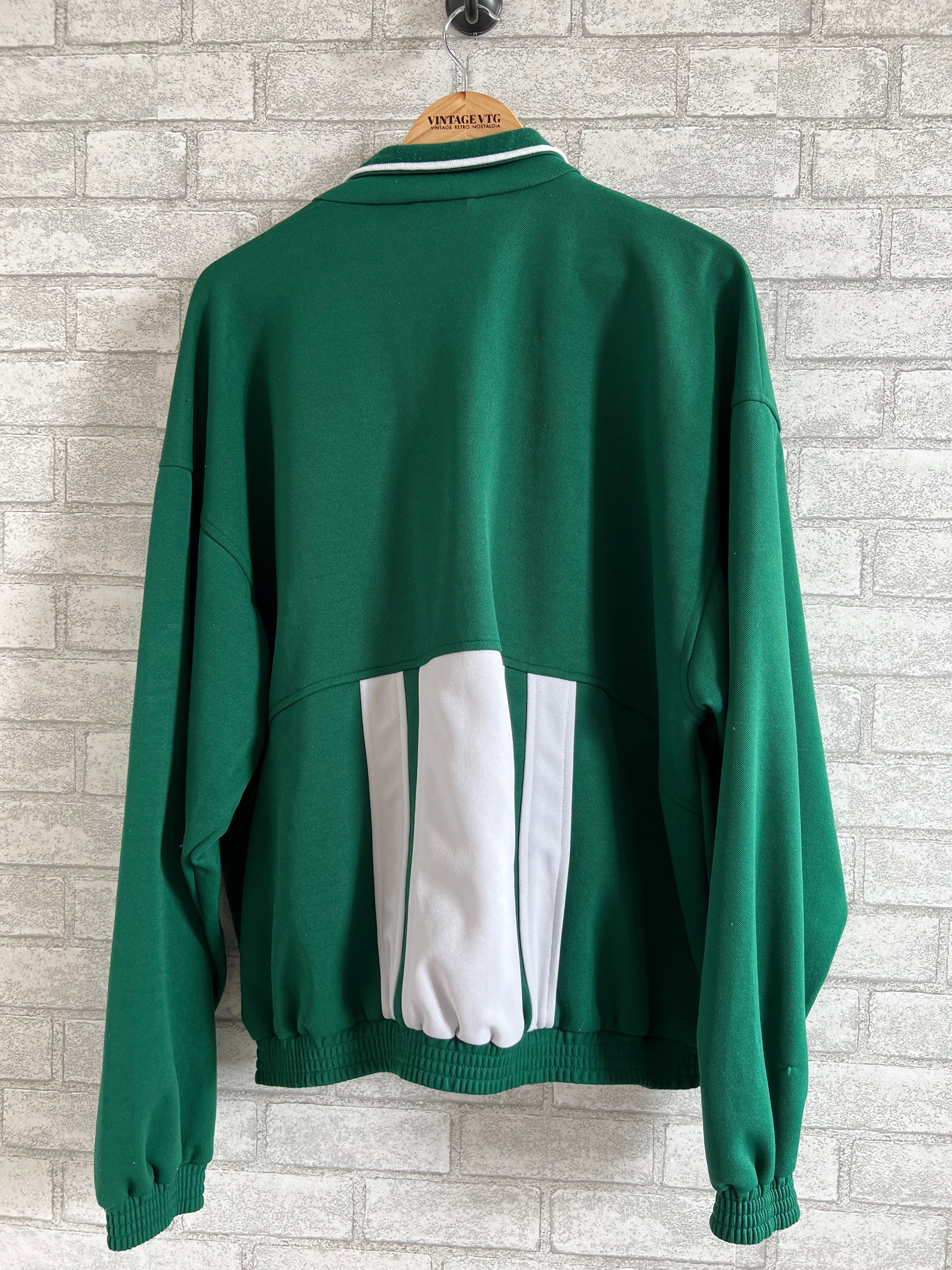 80s Vintage Puma Jacket Retro Puma Track Jacket Green Red
