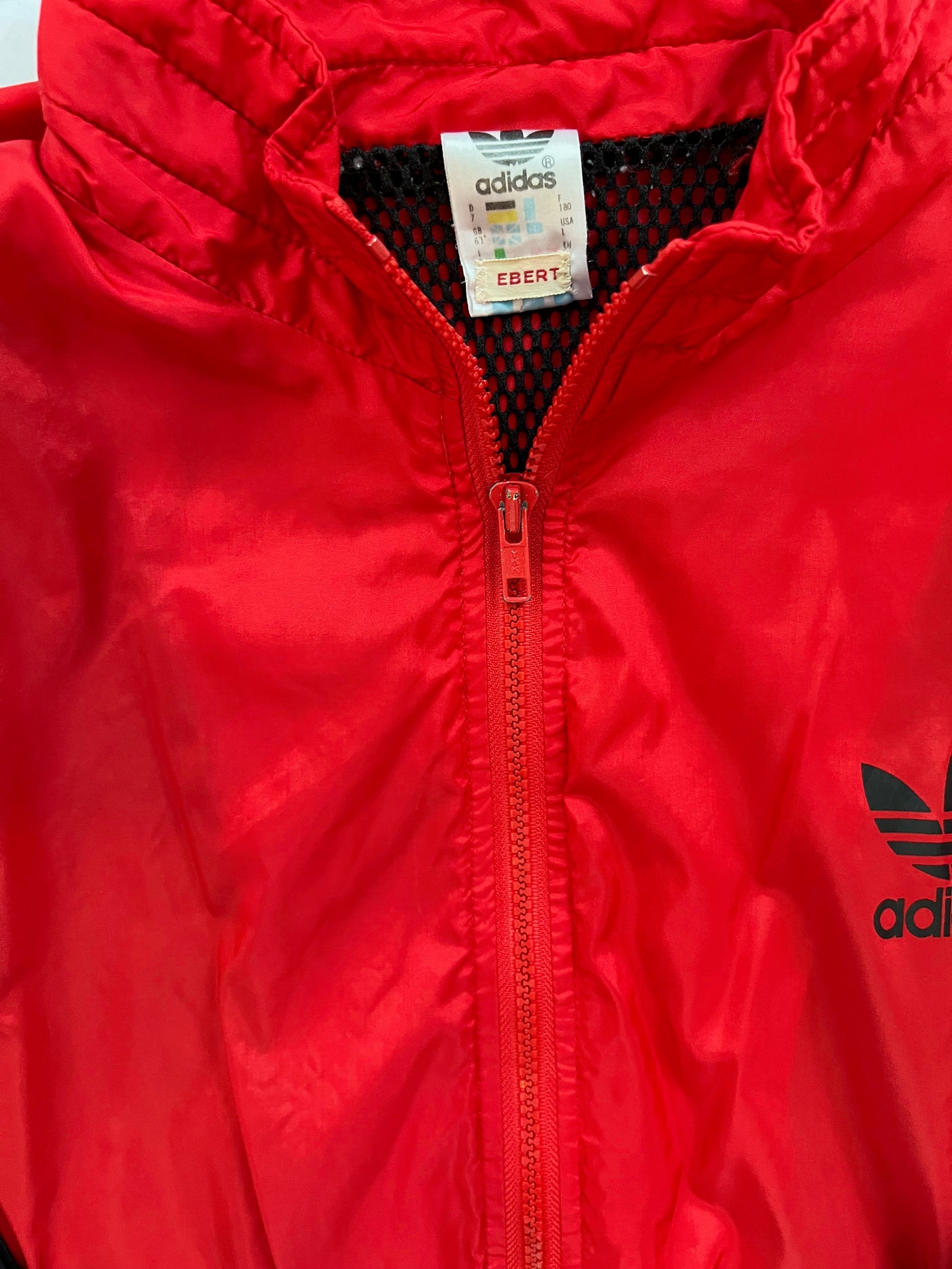 Vintage 80s 90s Adidas Red and Black Windbreaker