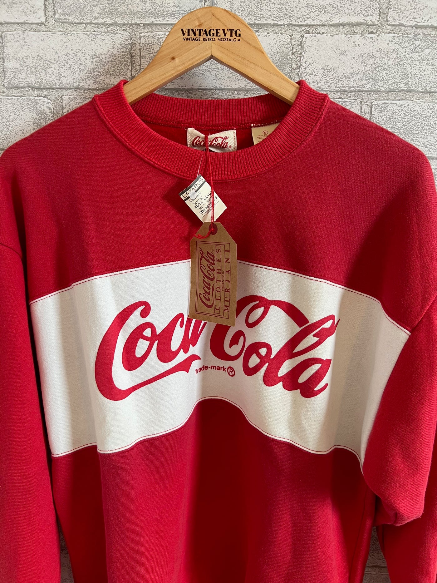 Vintage 80s-90s Coca Cola Sweatshirt.  New with Tag