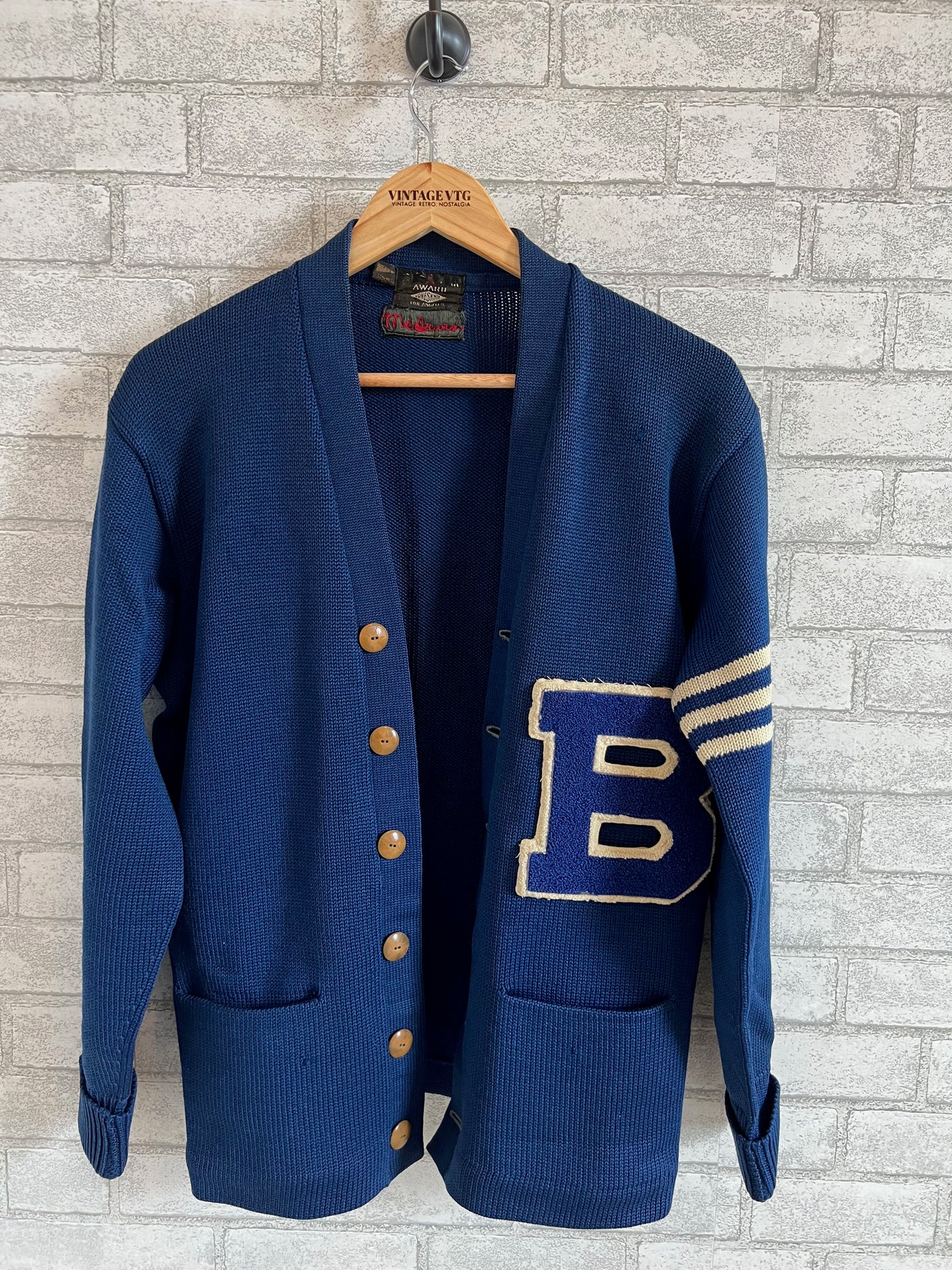 Vintage Johns Knit 50's 60's Cardigan Sweater