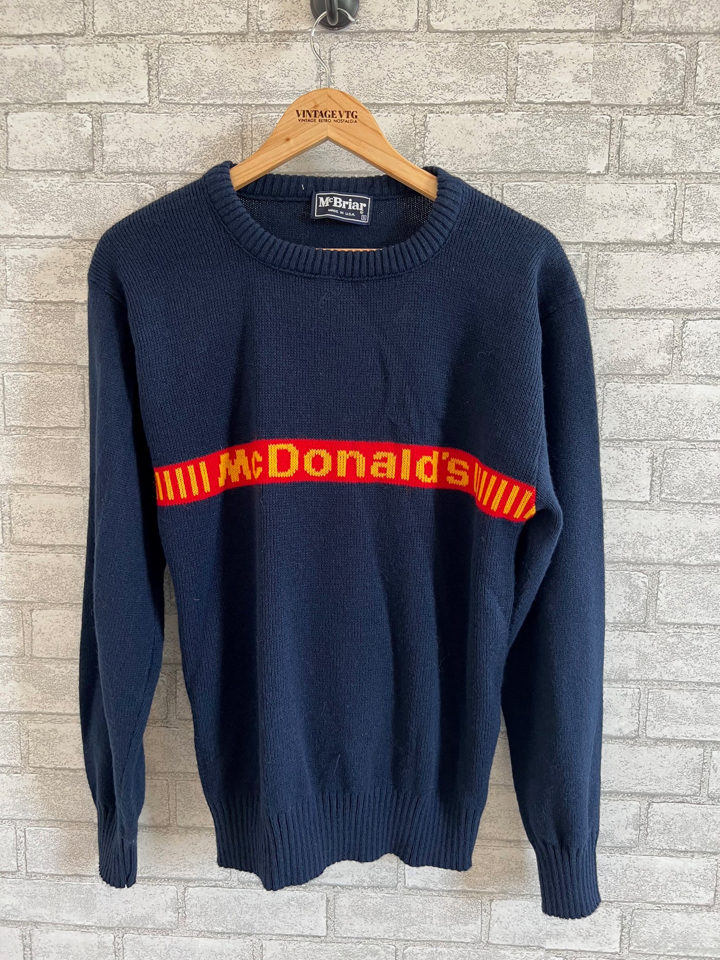 Rare Vintage Women's McBriar McDonald's Sweater