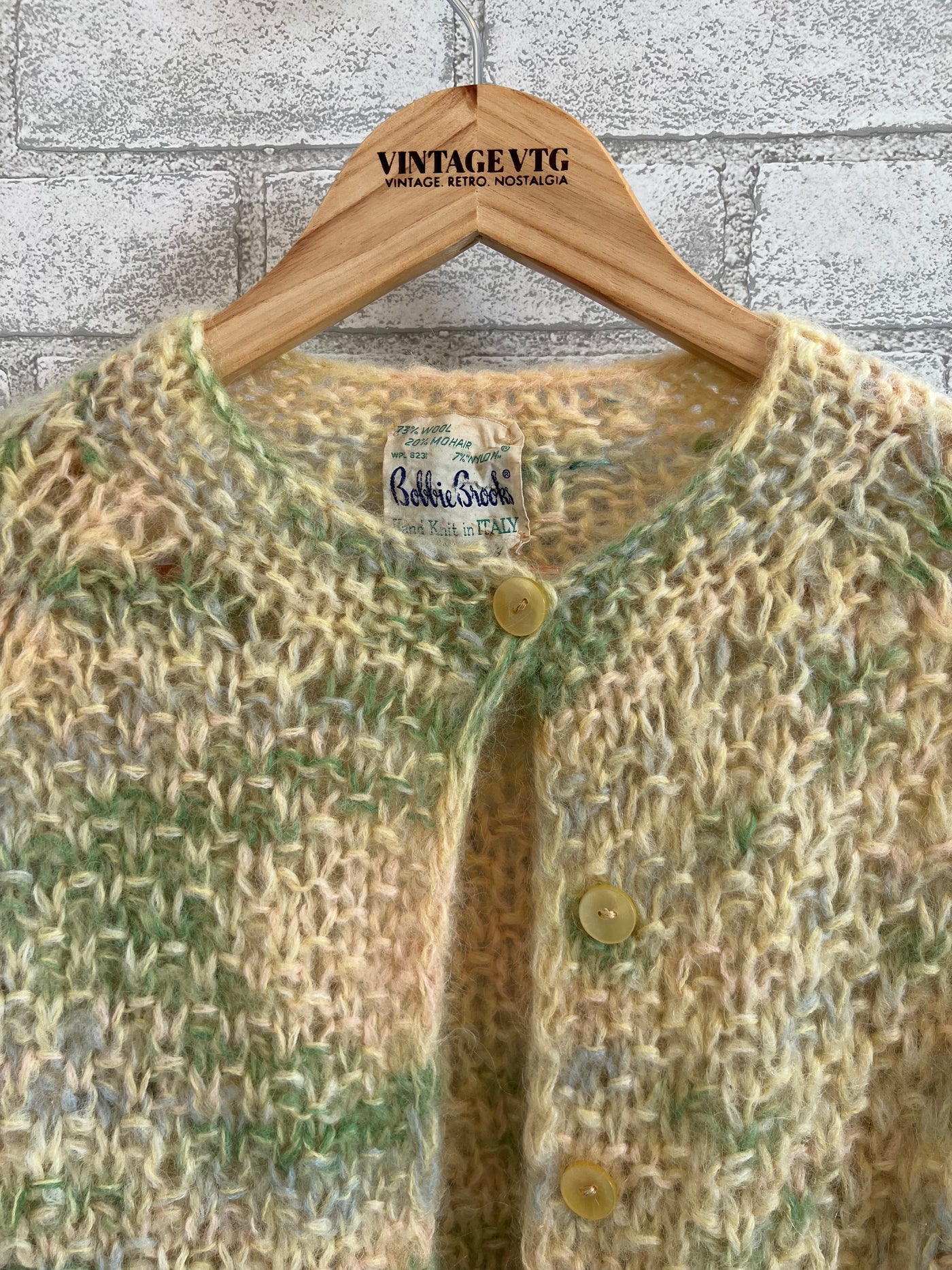 Vintage Women's Bobbie Brooks 60's Knit wool Cardigan Sweater