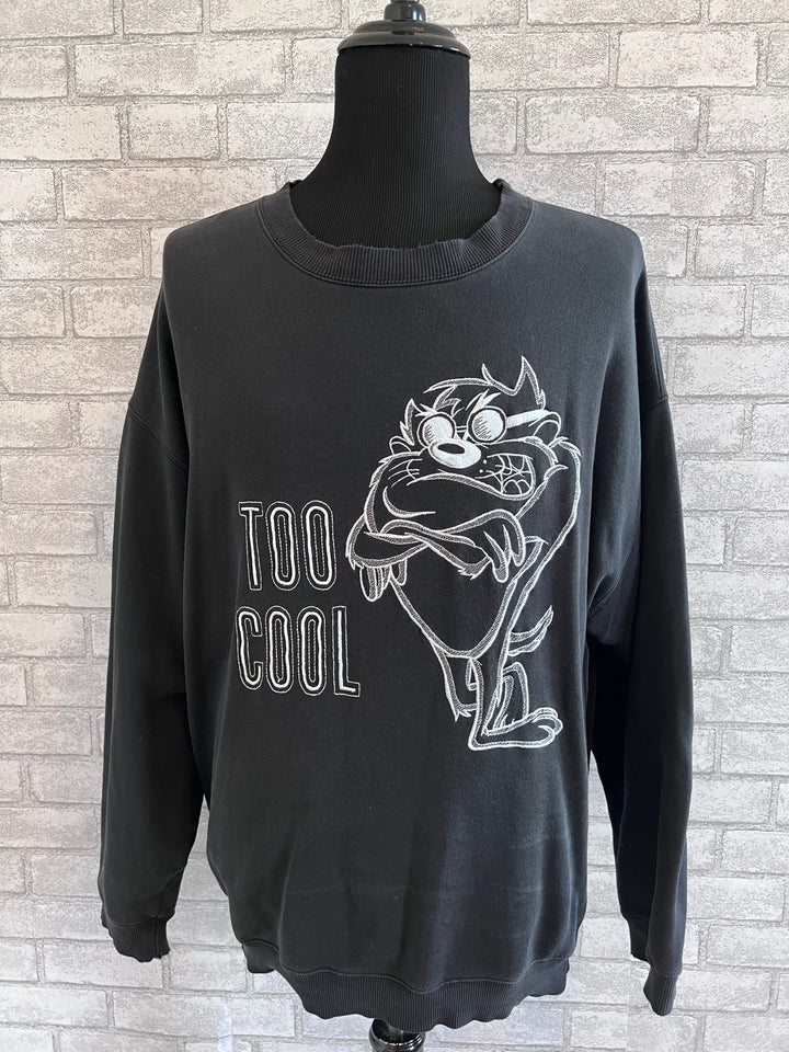 Vintage 90's TAZ Too Cool Sweatshirt. XL