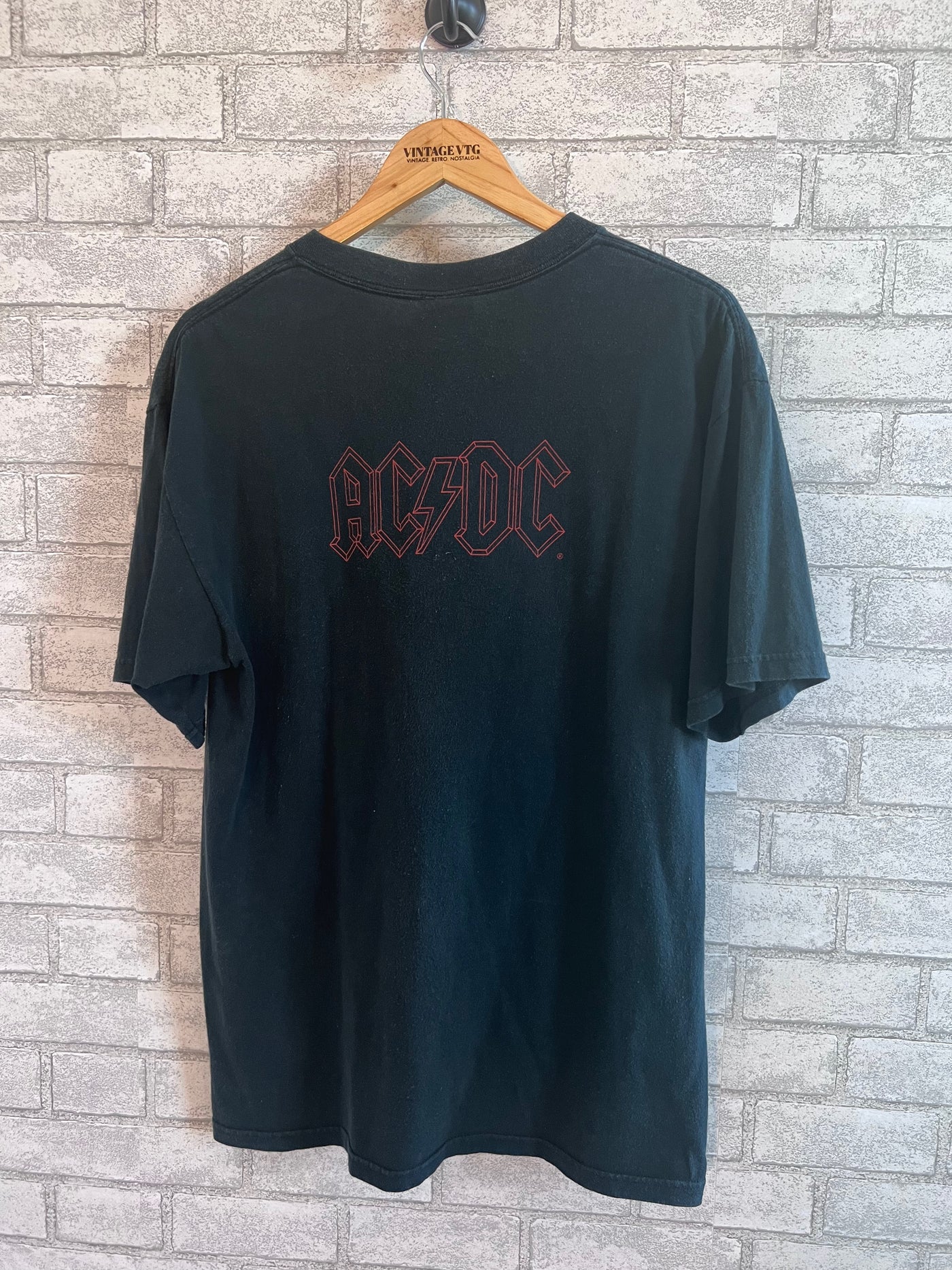 Vintage 90's AC/DC "Rock and Roll Ain't Noise Pollution" T-shirt. Black