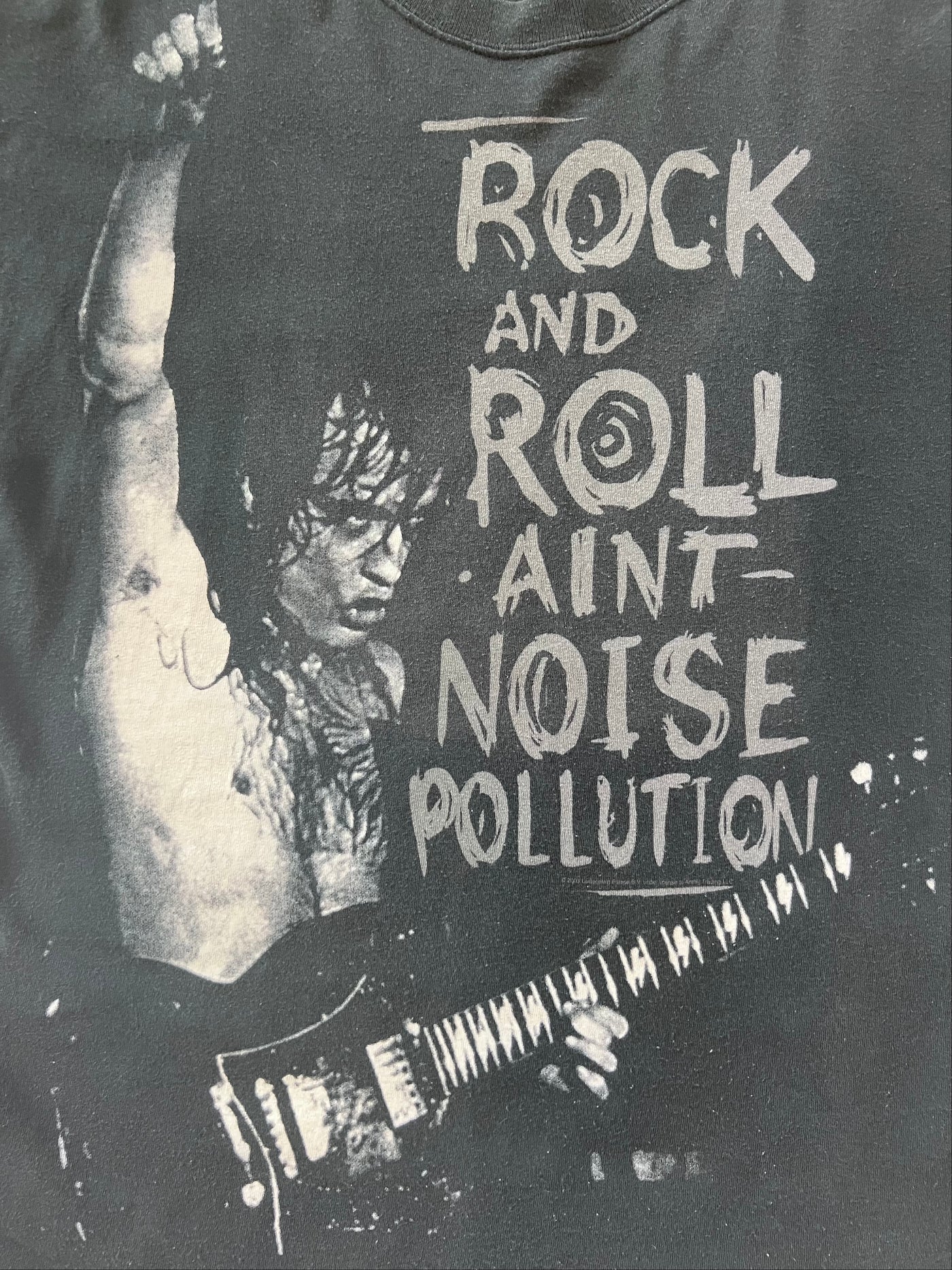 Vintage 90's AC/DC "Rock and Roll Ain't Noise Pollution" T-shirt. Black
